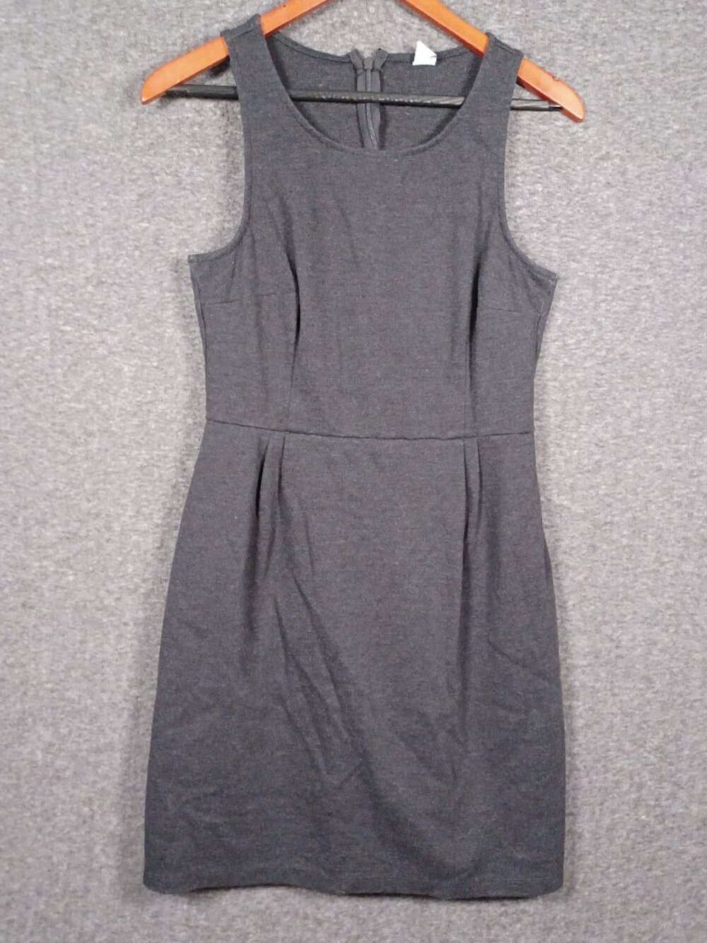 Old Navy Women's Size Medium Sleeveless Ponte Slub Knit Dress  Dark Gray Stretch